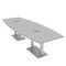 Skutchi Designs 45 in W, 120 in L, 29 in H, Engineered Wood Top, Grey HAR-BOT-46X119-DOU-ELEC-XD01 - alternate 1